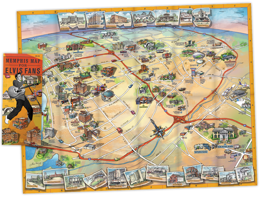Memphis Map for Elvis Fans